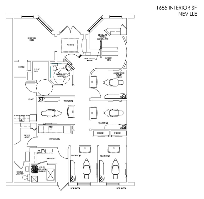Neville - Dental Office Design Floor Plan